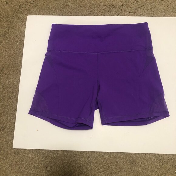 lululemon athletica Purple Bike Shorts Size 14 - Picture 4 of 9